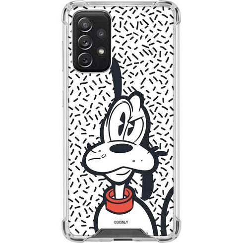 Disney Friends Pluto Confused Galaxy A72 5G Clear Case